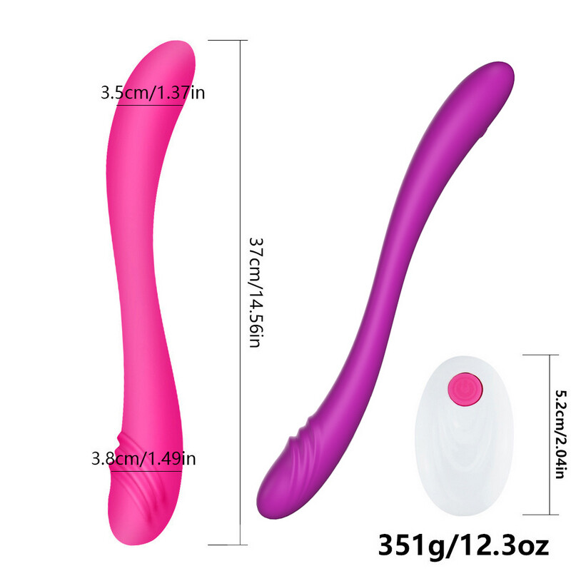 14.6 Inch Super Lang Dildos En Vibrators Rc Dubbelzijdige Penetratie Vrouwen Lesbische Clitoris G-spot Stimulator Seksspeeltje Voor Koppels