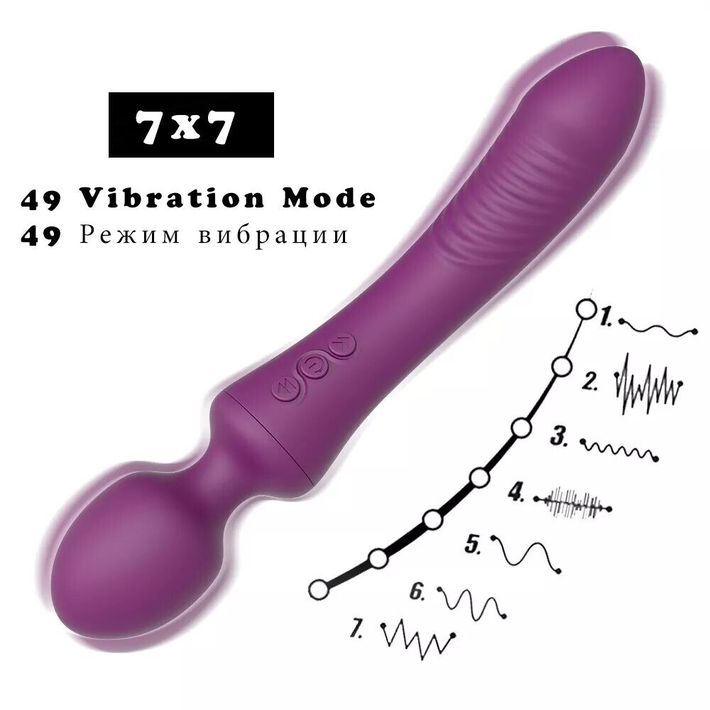 Zachte Krachtige Wand Av Vibrators Voor Vrouwen 20 Snelheden Dubbele Motor Dildo Vibrator Seksspeeltje Clitoris Vagina Anus Stimuleren