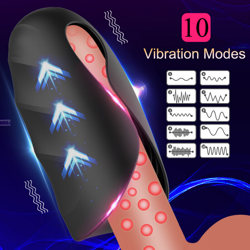 Vibrator Seksspeeltjes Voor Mannen Penis Trainer Manlijke Masturbator Vertraag Ejaculatie Stimuleer Glans Vibrerende Massager Kut