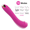 10 Modi Realistische Dildo Vibrator Voor Vrouwen Zachte Stimulator Voor Vrouwelijke Vagina Clitoris Massager Masturbator Seksspeeltje Voor Volwassenen