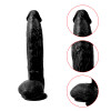 29.5 Cm Zwarte Realistische Dildo Dong Siliconen Penis Cock Zuignap Ballen Aderen