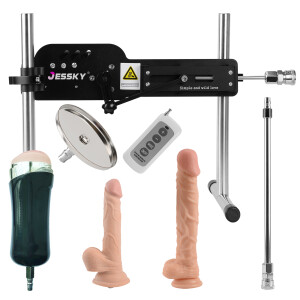Premiume Seksmachine, Volwassen Seksspeeltjes Met 5 Bijlagen En Snelle Luchtaansluiting, Automatische Stotende Neukmachines Voor Vrouwen En Mannen