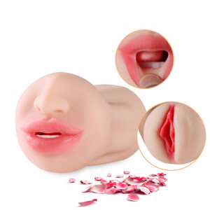 Realistische Mannelijke Mannen Masturbators 3d Pussy Tongue Orale Masturbatie Cup Seksspeeltjes